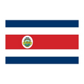 Flag of Costa Rica Temporary Tattoo (1.5"x2")